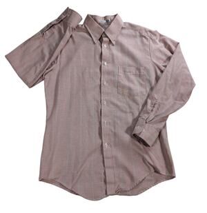 Vintage American Craftsmen Dress Shirt Mens 15.5 32/33 Made USA Red Check